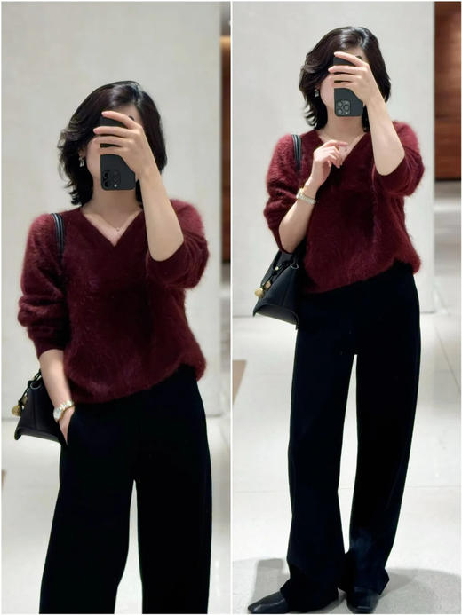 【高品质私服】【IC法兰绒阔腿裤】进口原料，手感柔软，舒适温暖G1610-CC【无标出货 介意慎拍】 商品图4