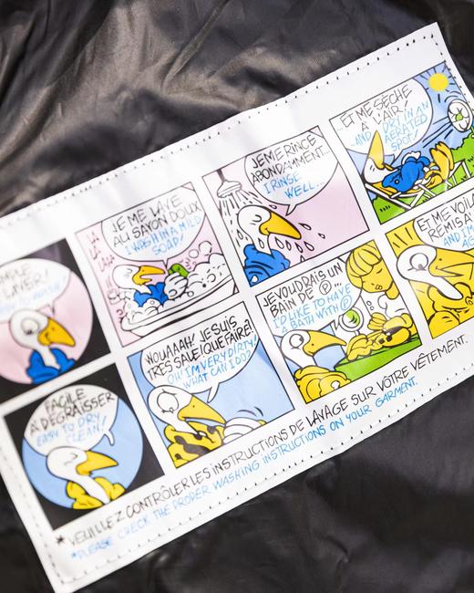 D122632满印拼接老花logo运动款加厚连帽羽绒服 商品图12