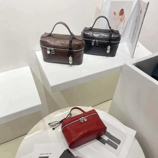 【秋冬精选】植鞣牛皮复古小方包女2025春夏新款小众设计饭盒包斜挎单肩小方包 商品图8