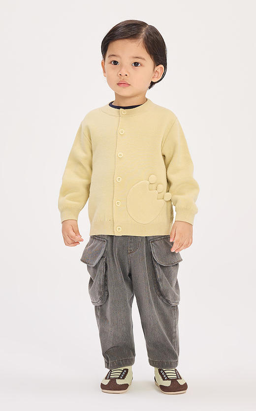 jnby  26年春款  短款开襟毛衫 YQ1310790 商品图0