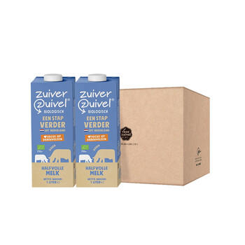 乐荷 荷兰有机部分脱脂牛奶1L*12盒 3.7g优质蛋白 三重有机认证 商品图1