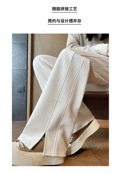 【YW】无忧购人字纹阔腿裤女加绒毛呢直筒裤垂感窄版香蕉裤Z790/Z791/Z792（2.14日以后订单预计2.26开始发货) 商品图2