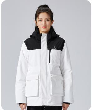 探拓女款中厚中长款羽绒服1345026YR 商品图0