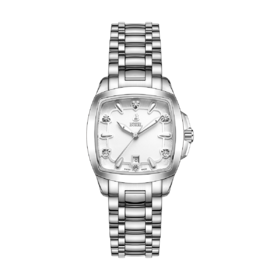 E76401620021145 依波路ERNEST BOREL 【爆款推荐】瑞士小方表6颗真钻施华洛世奇传奇系列石英手表女