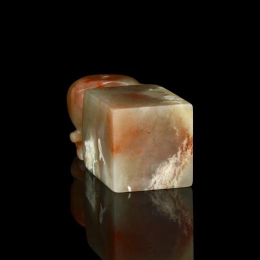 孤品017594昌化冻石寿桃方章书画闲章/藏书章-2.5*2.5*6.5cm 商品图4