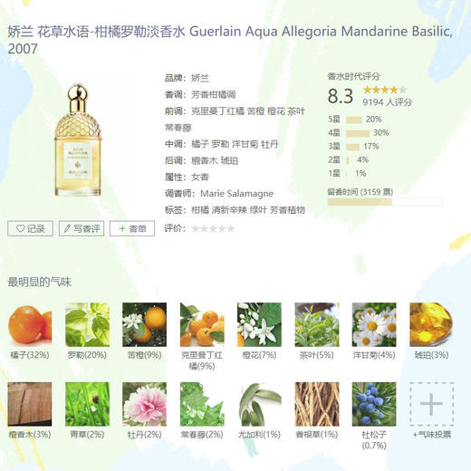 【108元会员福利】娇兰花草水语淡香水7.5ml-柑橘罗勒   商品图0