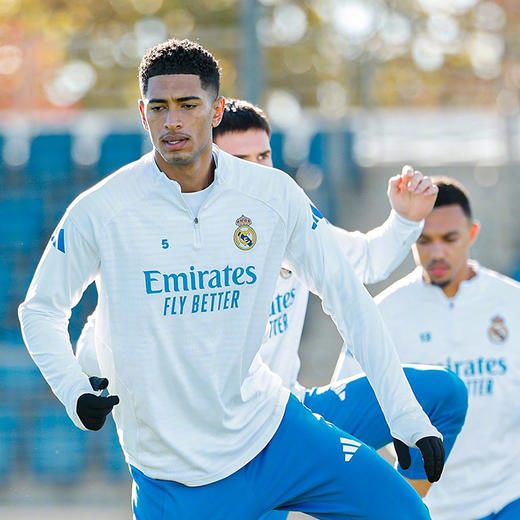 小李子ADIDAS阿迪达斯皇马球员版半拉链长袖训练服成人男JP4020 商品图1