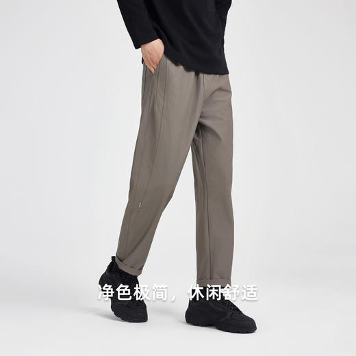 墨麦客男装莱赛尔混纺休闲裤男2025冬季新款简约弹力小锥裤91413 商品图3