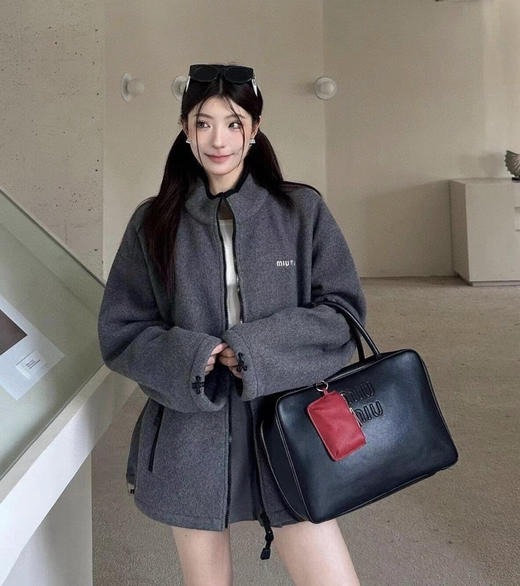 Miu家男女款小标抓绒外套122601 商品图1