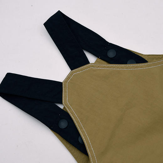 棉果果春季新品男童涤丝纺卡其色裤子梭织背带裤M102204326168 商品图5