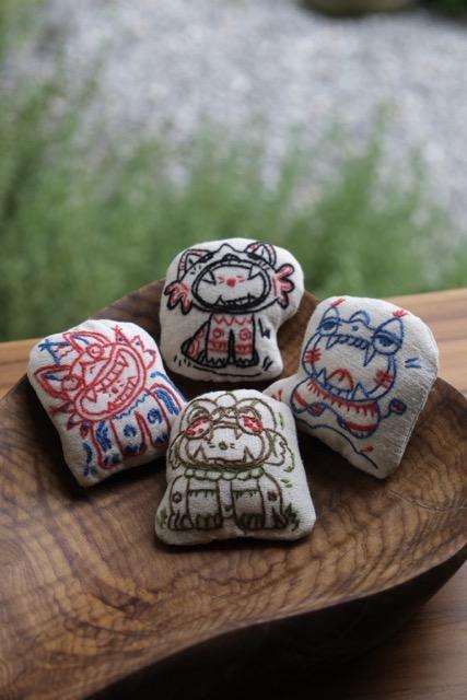 锦江丨博物人丨手绣瓦猫系列-冰箱贴 商品图0