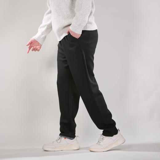 DRONKOO 2025 正常腰左腰钉扣夹唛复合底仿呢料厚休闲长裤 商品图2