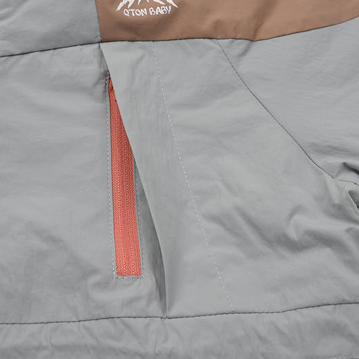 棉果果春季新品男童涤丝纺纯棉内里拼色洋气连帽风衣M112100326149 商品图4