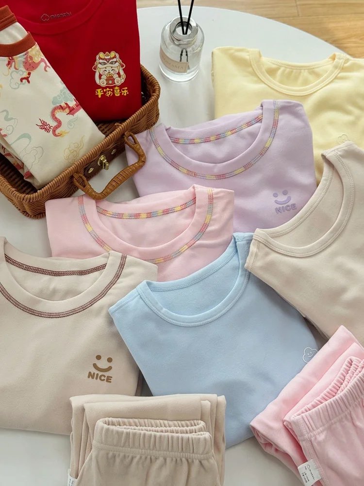 一套29.9亏清❗【森马旗下·棉致儿童无骨保暖内衣套装】