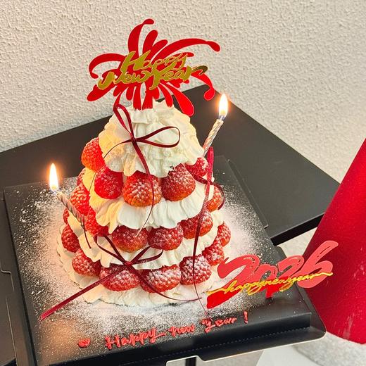 【2026新年蛋糕】草莓许愿树蛋糕 商品图1