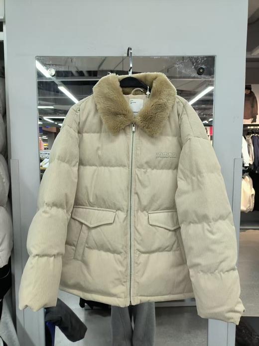 茵曼 灯芯绒毛领羽绒服479.9元（线上线下同步在售，不一定有货，介意勿拍）638292-NT 商品图0