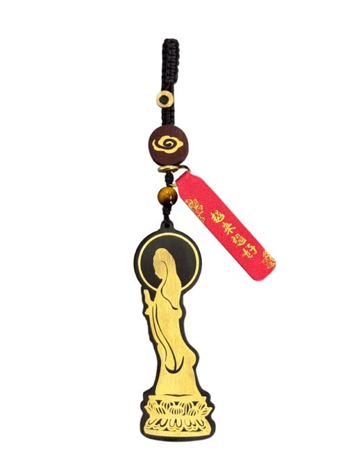 普陀山南海观音檀木挂饰-舟 商品图1