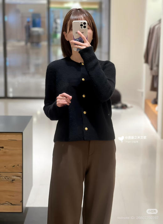 1226-5 独家圆正 重磅 小禾 羊绒圈圈纱 小香风开衫 外套 商品图3