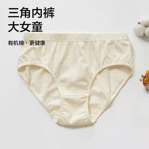 【女大童三角内裤】95%棉，素道有机彩棉-A类大女童混色透气三角裤（基地直发-申通包邮），来自敦煌，品牌：素道【合作生产，公平贸易】 商品图0