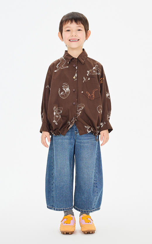 jnby  26年春款  牛仔九分裤  1Q1E11800 商品图0