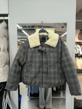 茵曼 羽绒服冬季毛绒短款外套449.9元（线上线下同步在售，不一定有货，介意勿拍）638291-NT