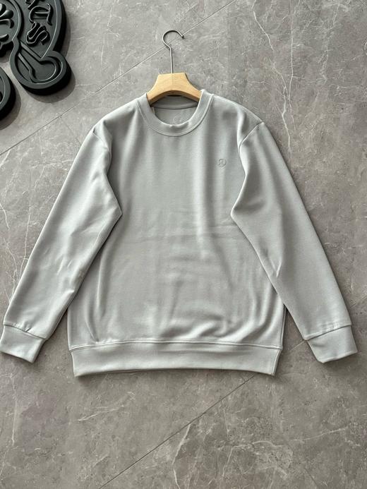 露露LULU茉莉花因子粗针羊绒卫衣男款针织上衣运动衫 商品图3