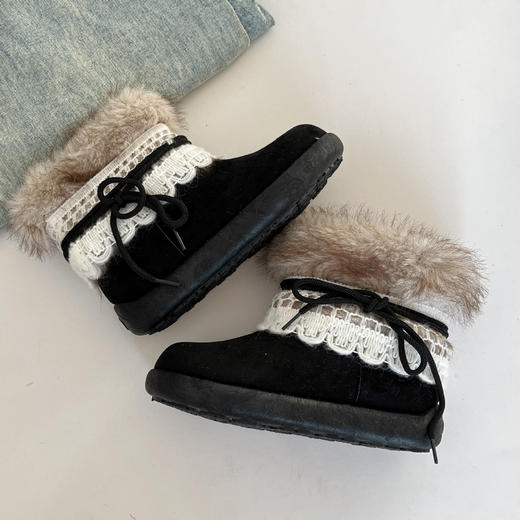 【YW】无忧购时尚雪地靴子女冬季厚底辣妹风中筒棉鞋短靴子3500M（截单后3-5天发货) 商品图5