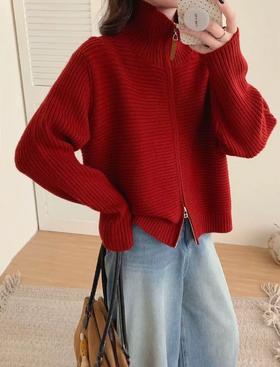 2025最新坑条开衫！包芯纱开衫毛衣！