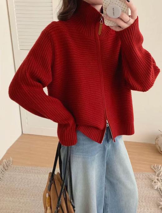 2025最新坑条开衫！包芯纱开衫毛衣！ 商品图0