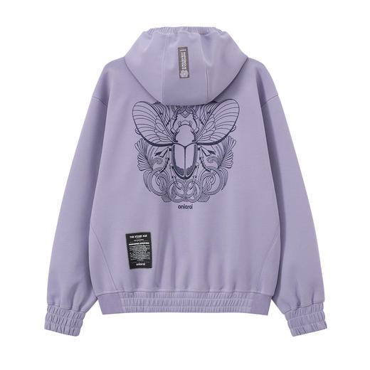 ONIARAI/鬼洗26春季黑标石器时代甲蟲拼接连帽卫衣外套男 A340020 商品图4