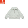 棉果果春季新品女童纯棉小线圈绿色翻领套头卫衣M122180226117 商品缩略图2