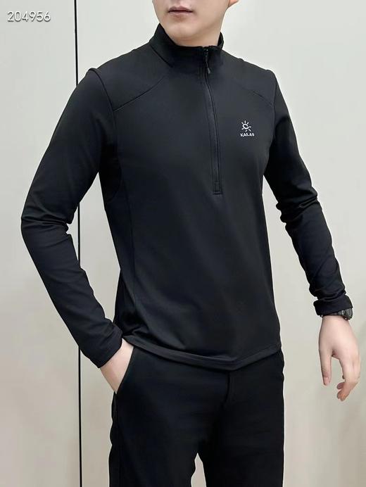 凯乐石立领半拉链抓绒衫吸湿速干保暖户外徒步运动男款 商品图1