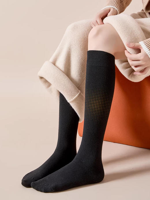 38丈素面羊毛中筒女袜FC2125 商品图3