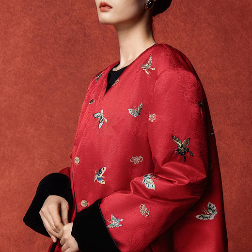 【林栖设计小店】嘉年鸿福|双面双穿棉衣恭王府联名2026早春新款外套女1961102 商品图10