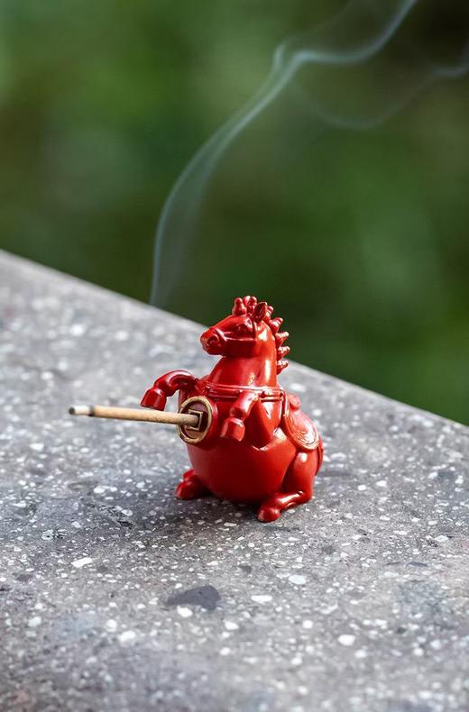 【马到成功·小铜马香插】敦煌福泽马到成功小铜马摆件家用室内香插香薰（买就送线香） 商品图4