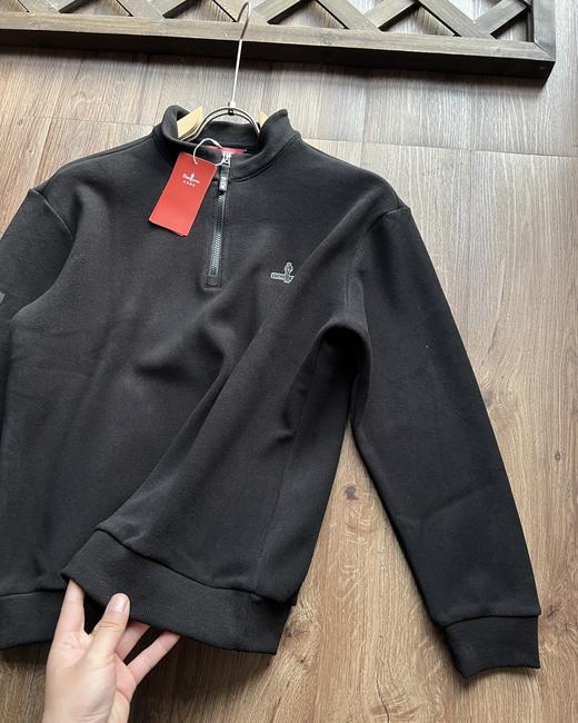 暖绒绒】秋冬新款男休闲保暖上衣微廓立领长袖T恤 商品图5