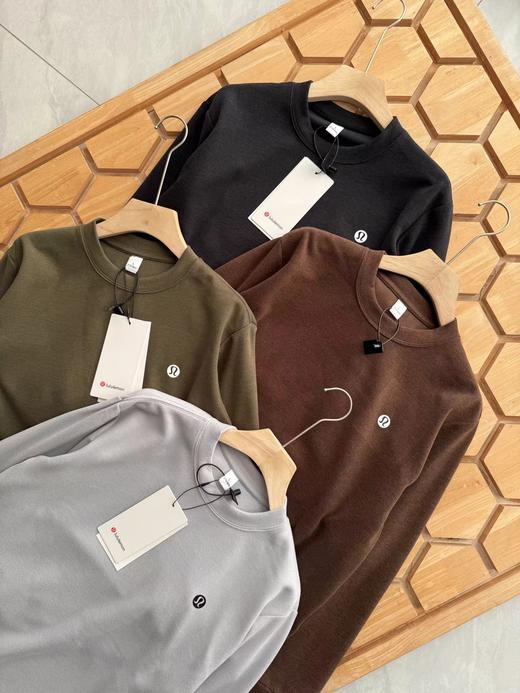 D122625基础圆领休闲内搭男士德绒打底衫卫衣 商品图1