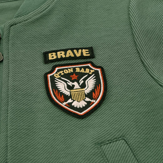 棉果果春季新品男童针织斜纹复古上衣夹克外套M112100426144 商品图3