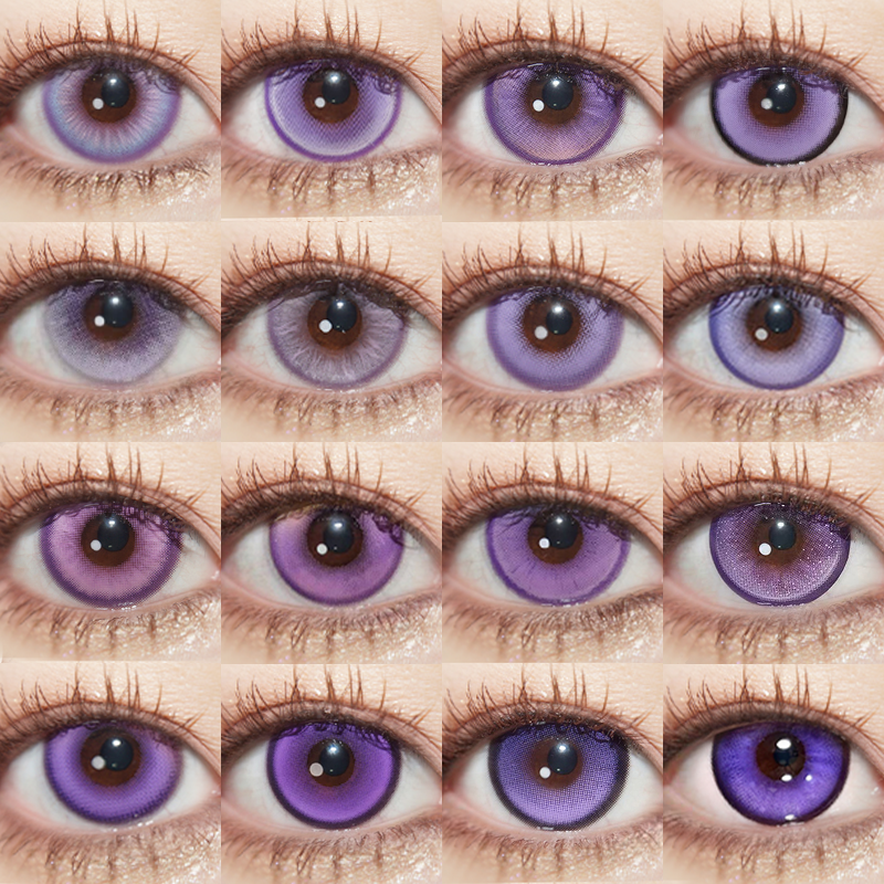 【合集】MyukiCon紫色 COS美瞳 紫玉髓/时光魔女/魔仙紫/记忆之境/次元梦境Pro紫/水水紫晶/霓虹狂想/桑葚奶昔/桃芝紫 银魂/原神/守护甜心/疯狂动物城朱迪 显色自然日常 紫葡萄深紫色系
