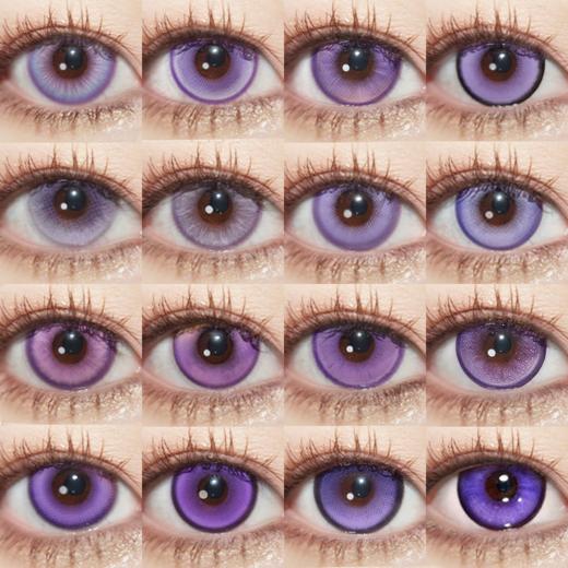 【合集】MyukiCon紫色 COS美瞳 紫玉髓/时光魔女/魔仙紫/记忆之境/次元梦境Pro紫/水水紫晶/霓虹狂想/桑葚奶昔/桃芝紫 银魂/原神/守护甜心/疯狂动物城朱迪 显色自然日常 紫葡萄深紫色系 商品图0