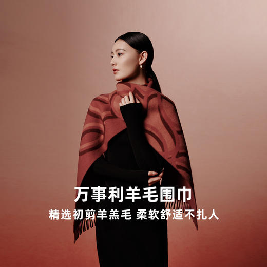 万事利“小满”羊毛围巾 商品图0