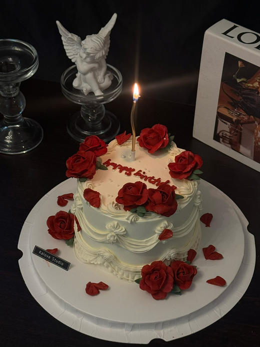 女神仙女妈妈玫瑰裱花周年纪念日生日蛋糕 商品图1