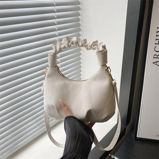 【时尚小众设计感❗️耐用经典百搭】2025夏季新款云朵包褶皱小拎包手提单肩斜挎包高级感云朵小包包。jb 商品图3