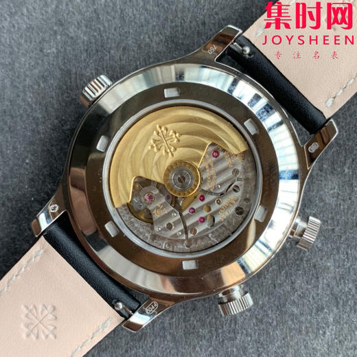 V2升级版 GR百达翡丽复杂功能时计5524系列 两地时区Calatrava飞行家旅行时间男士腕表 表径42mm 商品图7