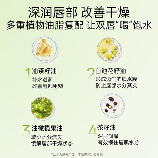 柳丝木唇膏花茶精粹经典润唇膏女补水保湿防干裂滋润唇部打底学生 商品图2