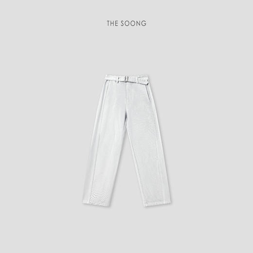 THESOONG26s"早春神裤"纯棉舒适阔腿可调节腰带中腰牛仔裤NZ8252 商品图1