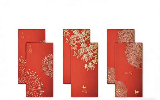 《年在一起.2026》 春节文创礼盒 骏马安家圆融瓷盘+刺绣香囊+吉祥春联套装+烫金红包 商品图8