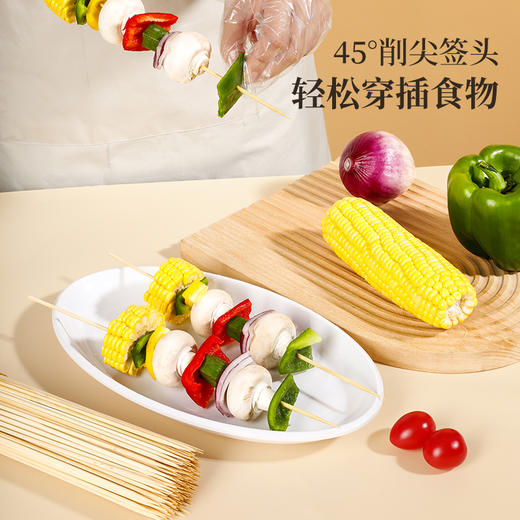 好媳妇烧烤户外露营竹签一次性烤肉签烧烤用品 商品图3