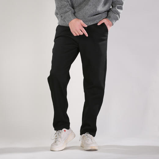 DRONKOO 2025 抽绳半松紧斜纹料右袋金属标复合绒厚休闲长裤 商品图1