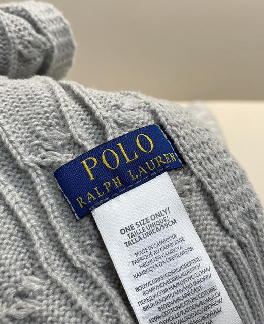 25新款拉夫*伦男女款小标绞花围巾122505 商品图7